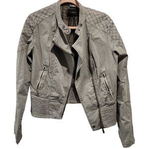 Grey Moto Jacket